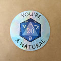 Nat 20 Holographic Sticker