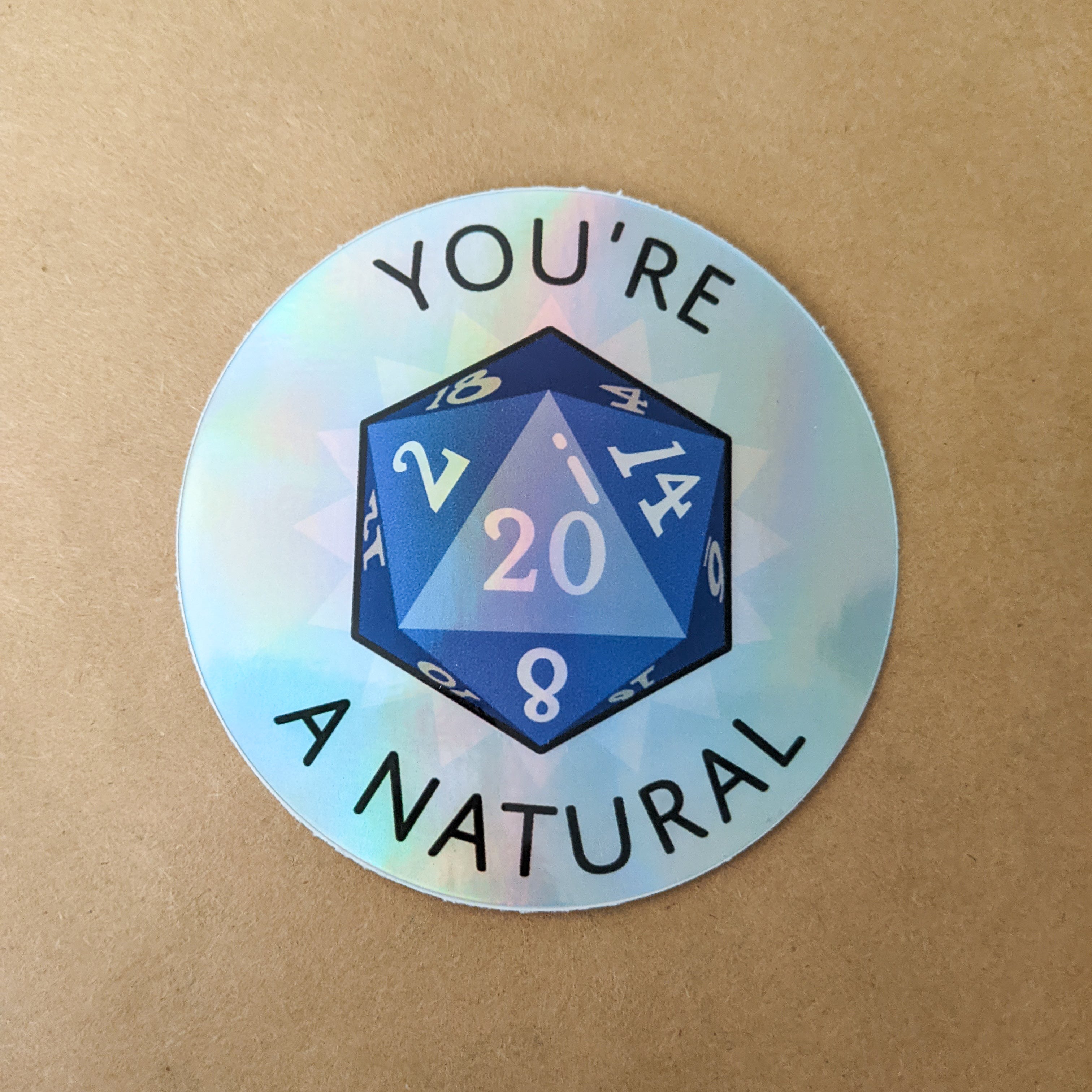 Nat 20 Holographic Sticker